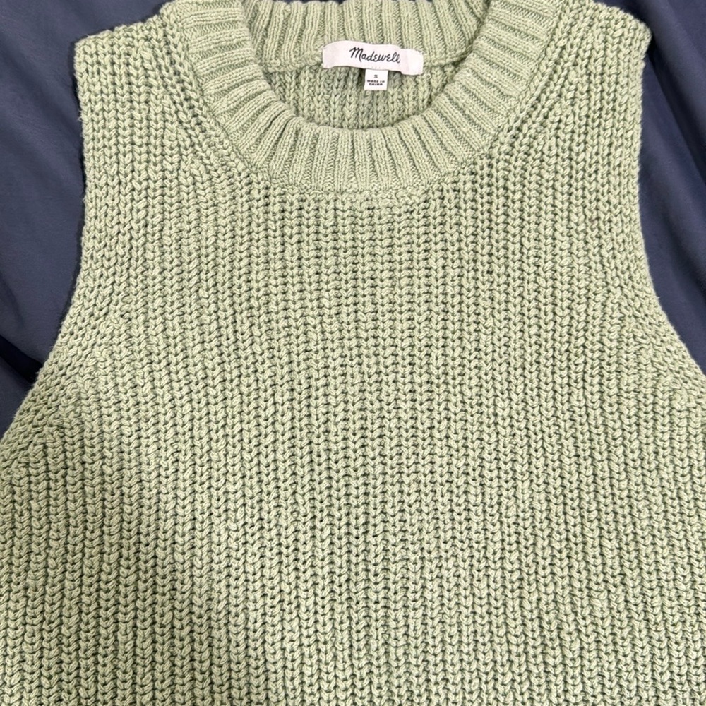 Madewell Shaker Sweater Tank size s